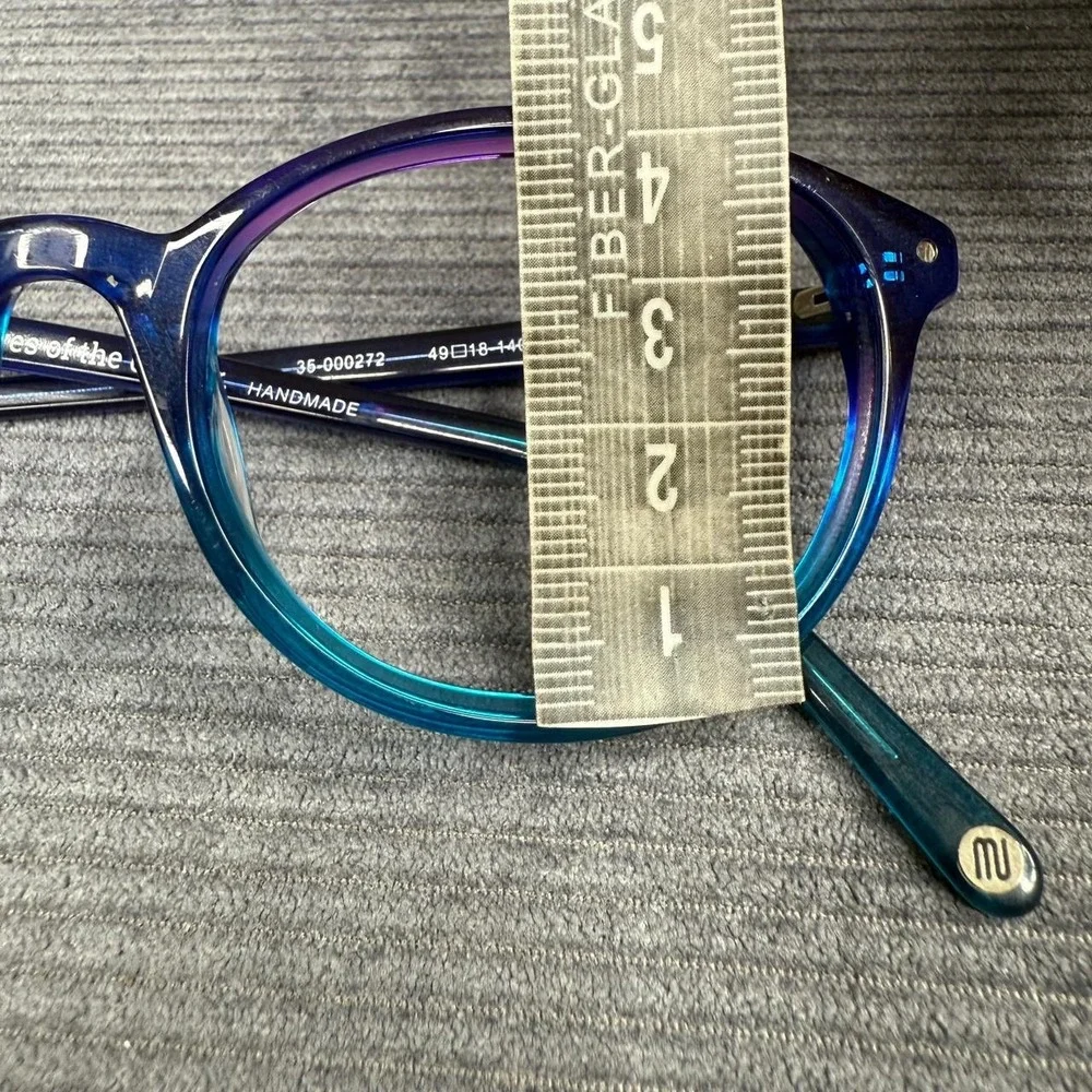 Muse Handmade Blue Purple Ombre Round Eyeglass Frames 35-000272 49-18-140